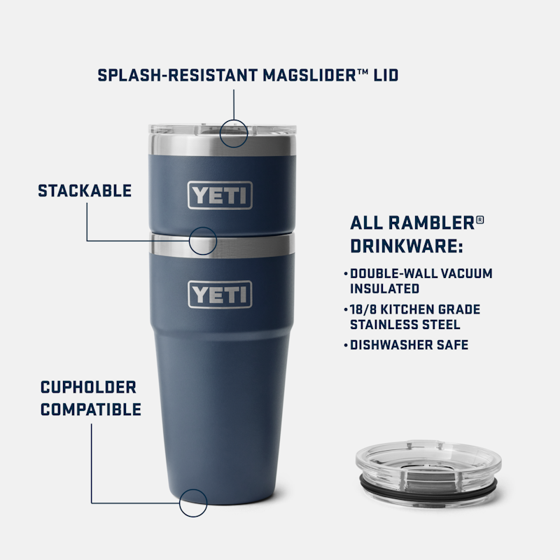 Rambler® 20 oz Stackable Cup Riverhead Red
