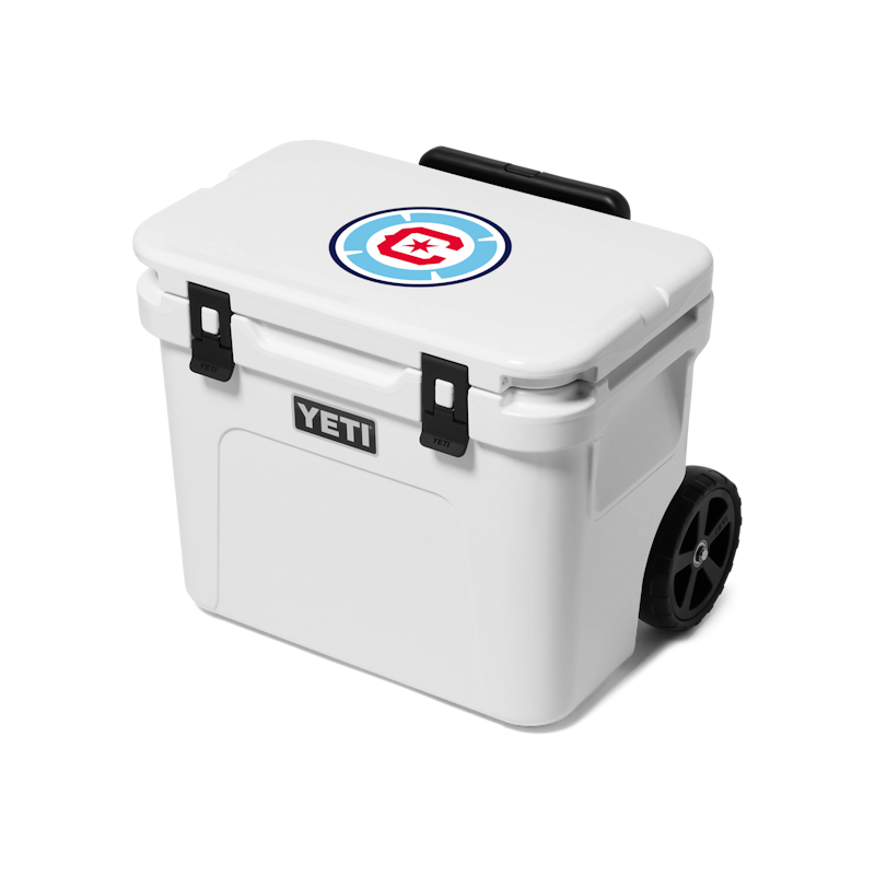 Chicago Fire FC Roadie® 32 Wheeled Cooler White